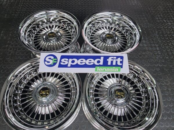15" EMITZ Reps - Full Chrome - 8/9J 
Pcd 4X100/5X100